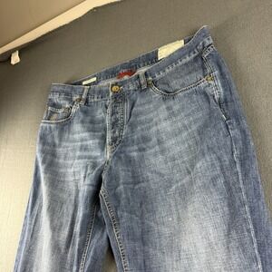 Brunello Cucinelli Jeans Mens 36x33 Blue Italy Traditional Fit Button Fly Luxury